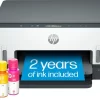 HP Smart -Tank 6001 Wireless Cartridge-Free all in one printer, this ink -tank printer comes with up to 2 years of ink included, with mobile print, scan, copy (2H0B9A)