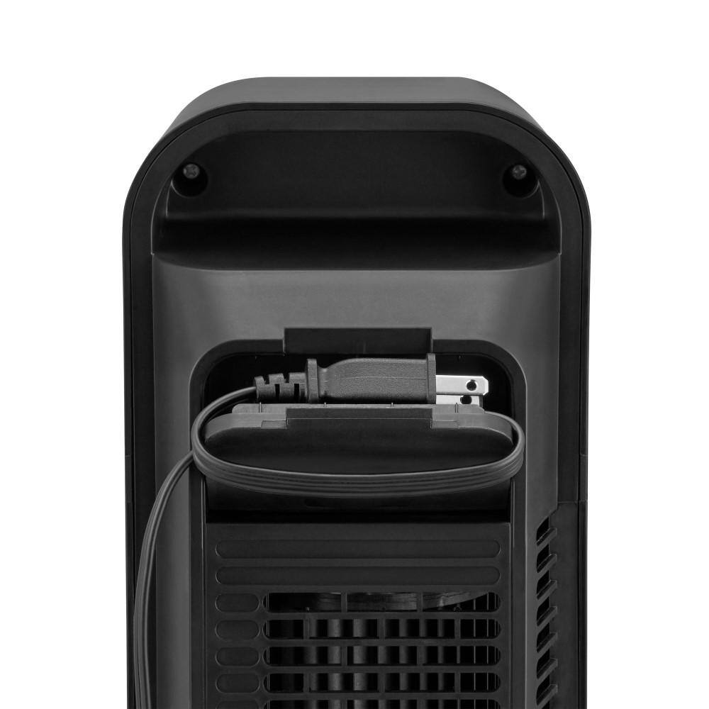 Hampton Bay FZ1025HRHD 36 in. 4-Speed Oscillating Tower Fan in Black with Remote Control and Easy Carry Handle7
