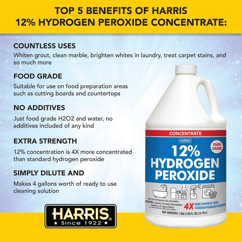 Harris 128 oz. 12% Hydrogen Peroxide All Purpose Cleaner (2-Pack)2