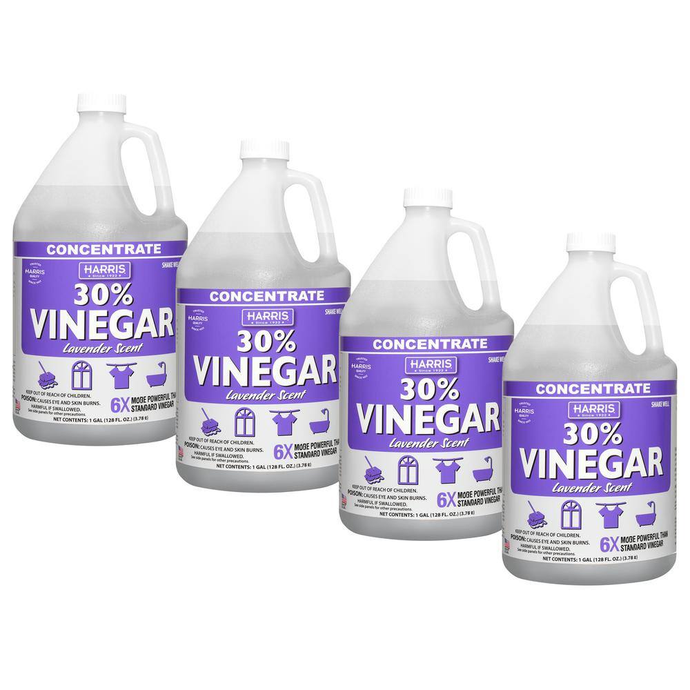 Harris 128 oz. 30% Vinegar All Purpose Cleaner Lavender (4-Pack) Harris 128 oz. 30% Vinegar All Purpose Cleaner Lavender (4-Pack)