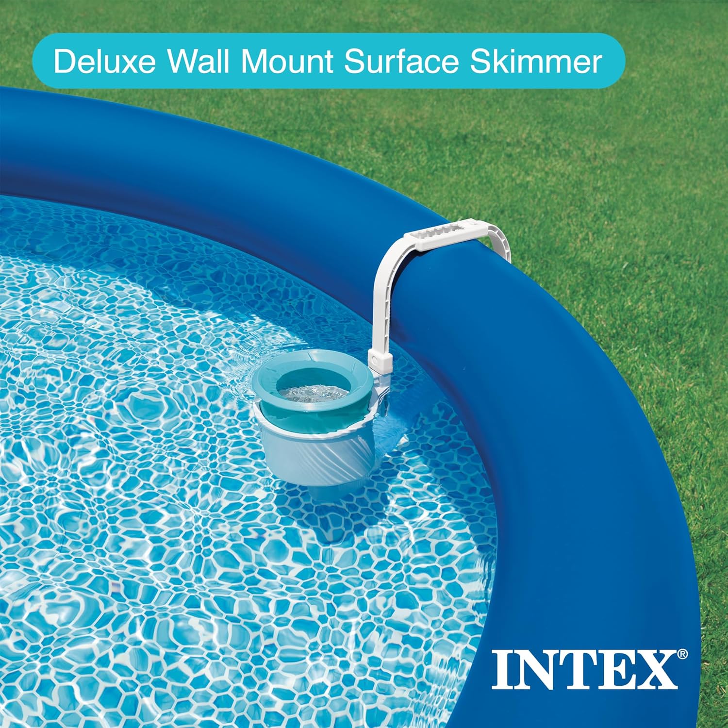 INTEX 28000E Deluxe Wall Mount Pool Cleaning Surface Skimmer for Above Ground Pools1