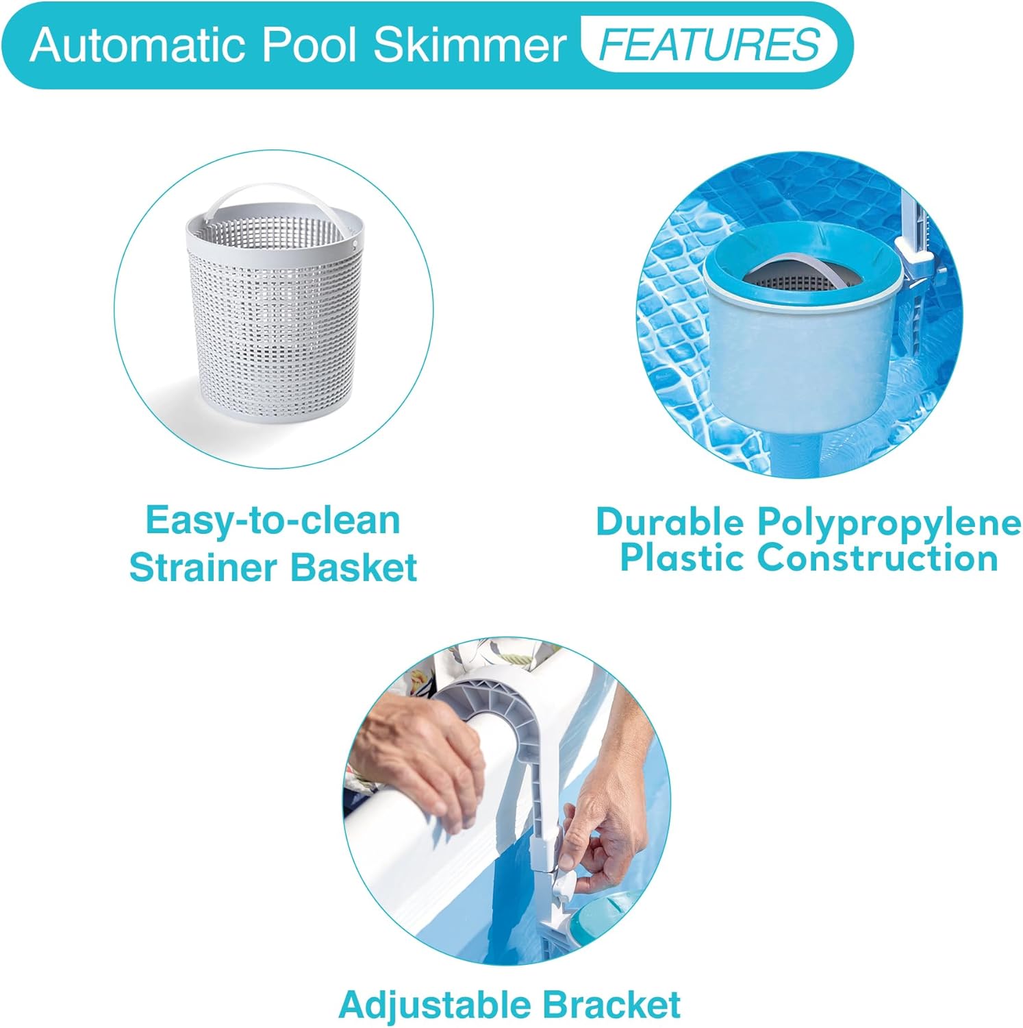 INTEX 28000E Deluxe Wall Mount Pool Cleaning Surface Skimmer for Above Ground Pools6