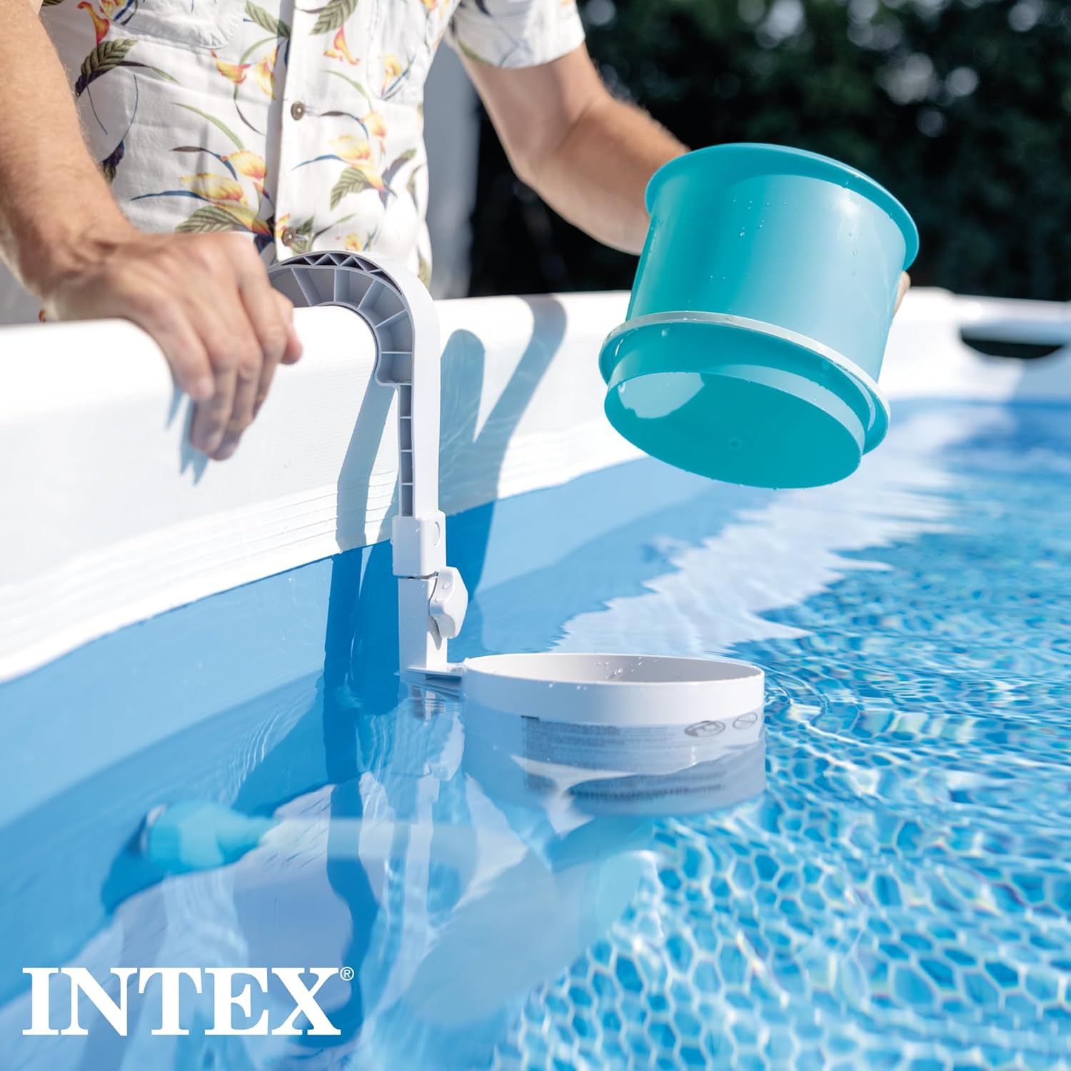 INTEX 28000E Deluxe Wall Mount Pool Cleaning Surface Skimmer for Above Ground Pools7
