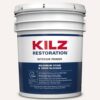KILZ L200205 RESTORATION 5 gal. White Interior Primer, Sealer, and Stain Blocker
