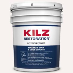KILZ L200205 RESTORATION 5 gal. White Interior Primer, Sealer, and Stain Blocker