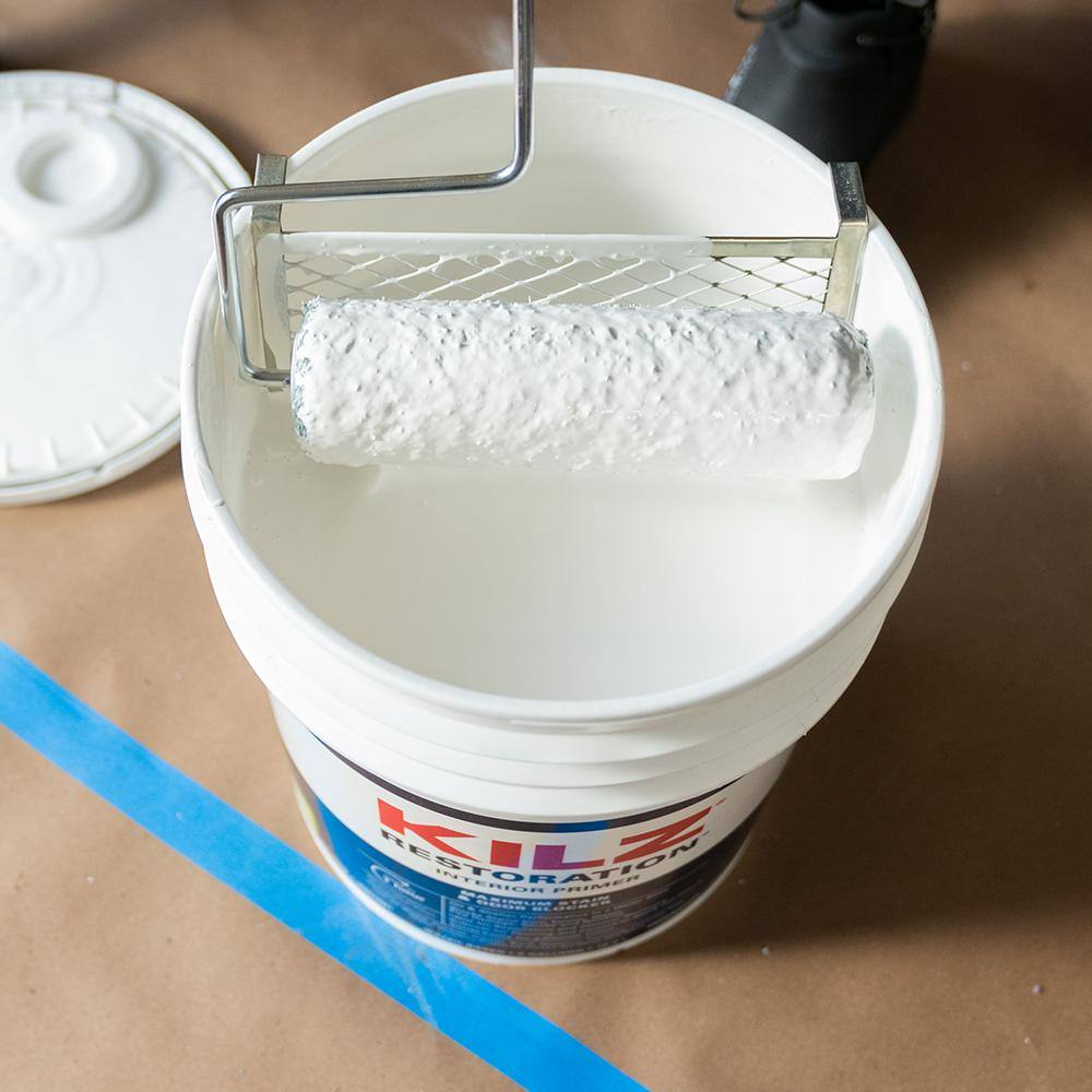 KILZ L200205 RESTORATION 5 gal. White Interior Primer, Sealer, and Stain Blocker7