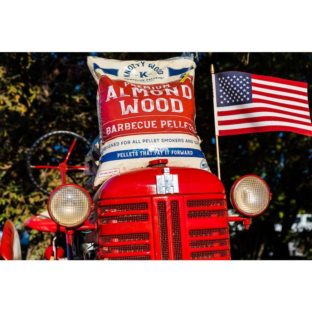 KNOTTY WOOD BARBECUE COMPANY 100% Pure Almond Wood BBQ Smoker Pellets (3-Pack)5