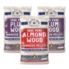 KNOTTY WOOD BARBECUE COMPANY 20 lbs. Pure Plum Wood (2-Pack) + 20 lbs. Pure Almond Wood BBQ Smoker Pellets Value Pack