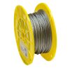 KingChain 503772 1/8 in. x 500 ft. Galvanized Aircraft Cable 7x7 Construction Reeled