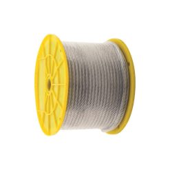 KingChain 505202 1/8 in. x 3/16 in. x 250 ft. Vinyl-Coated Galvanized Aircraft Cable, 7x7 Construction - 340 lbs Safe Work Load - Reeled