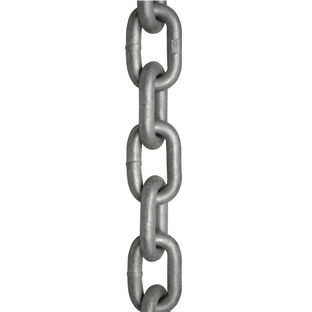 KingChain 559671 5 16 in. x 70 ft. Steel Galvanized Grade 30 Proof Tested Coil Chain with 1900 lbs. Safe Working Load KingChain 559671 5/16 in. x 70 ft. Steel Galvanized Grade 30 Proof Tested Coil Chain with 1900 lbs. Safe Working Load