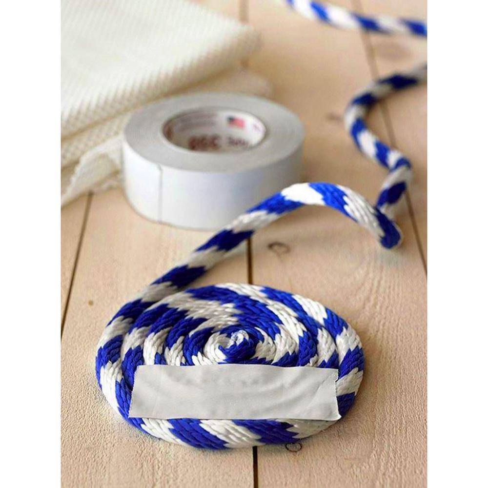KingCord 300511TV 5 8 in. x 200 ft. Smooth Braid Polypropylene Reeled Rope in Blue and White5