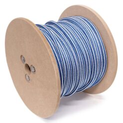 KingCord 300651 3/8 in. x 300 ft. Nylon Marine-Grade Double Twin Braid Rope, Blue/White
