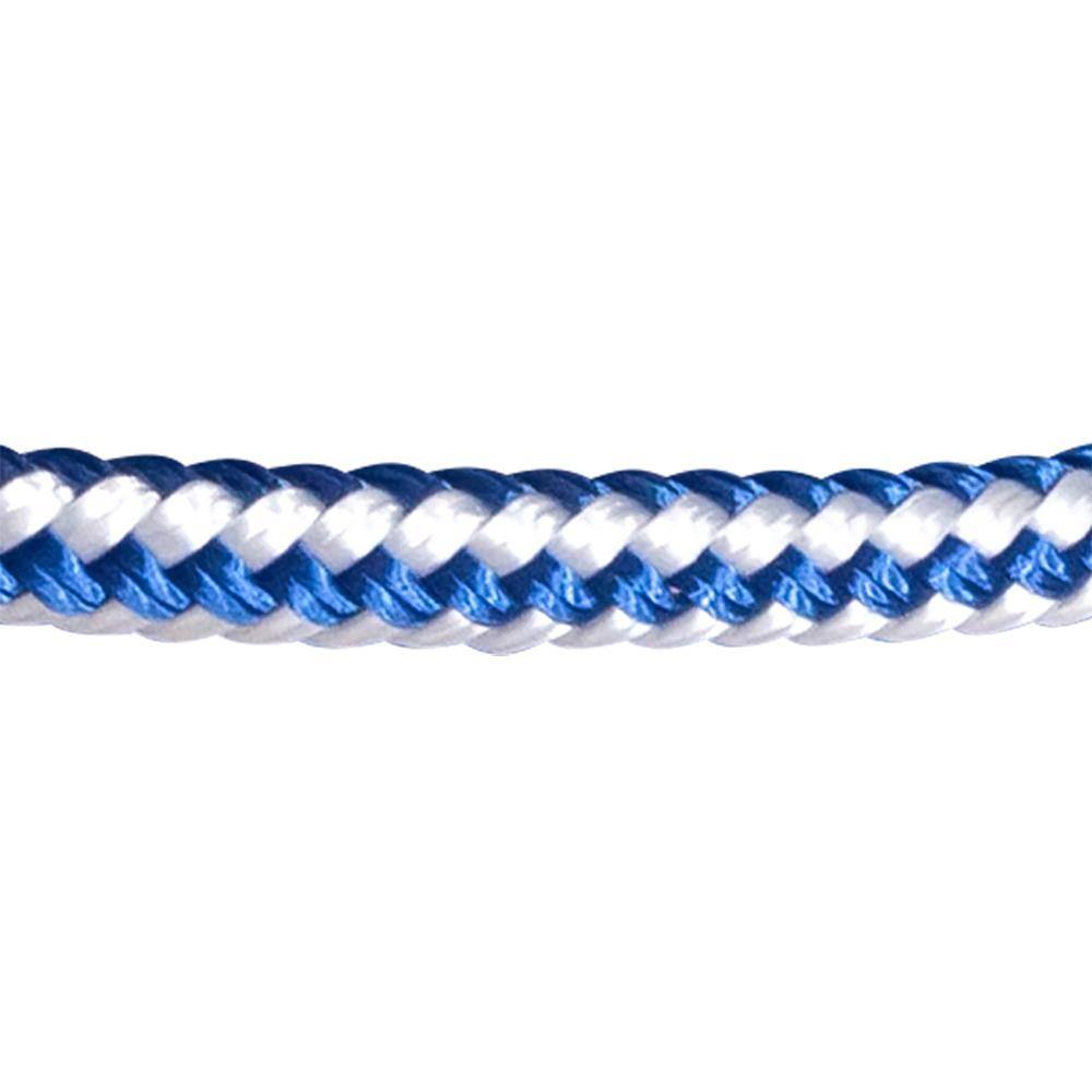 KingCord 300651 3 8 in. x 300 ft. Nylon Marine-Grade Double Twin Braid Rope, Blue White3