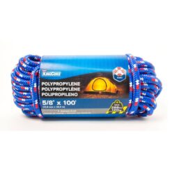 KingCord 302421BGV1 5/8 in. x 100 ft. Diamond Braid Polypropylene Rope, Assorted Green or Blue Finish