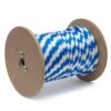KingCord 309761 3/8 in. x 600 ft. Polypropylene Multi-Filament Solid Braid Derby Rope, Blue/White