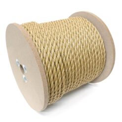 KingCord 309811 1/2 in. x 300 ft. Polypropylene Twisted Rope 3-Strand, Brown/Unmanila