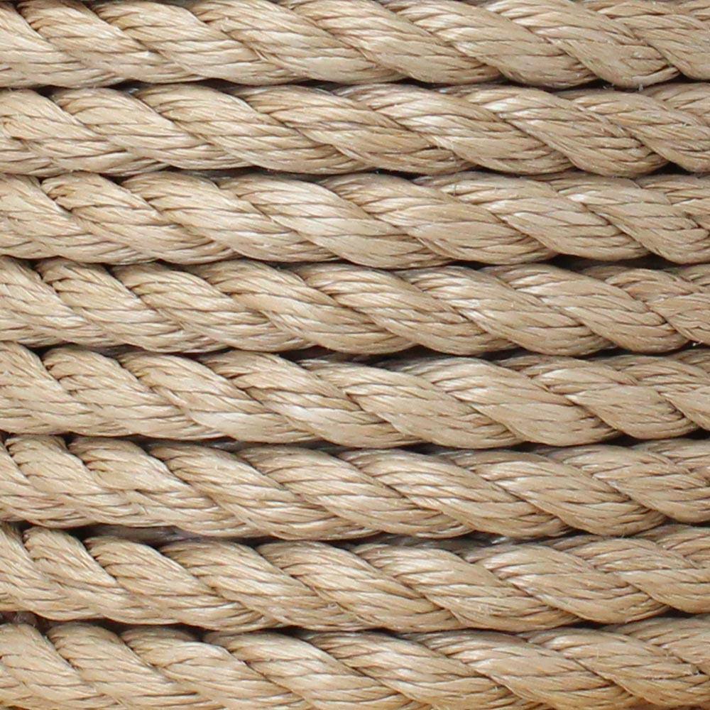 KingCord 309811 1 2 in. x 300 ft. Polypropylene Twisted Rope 3-Strand, Brown Unmanila1
