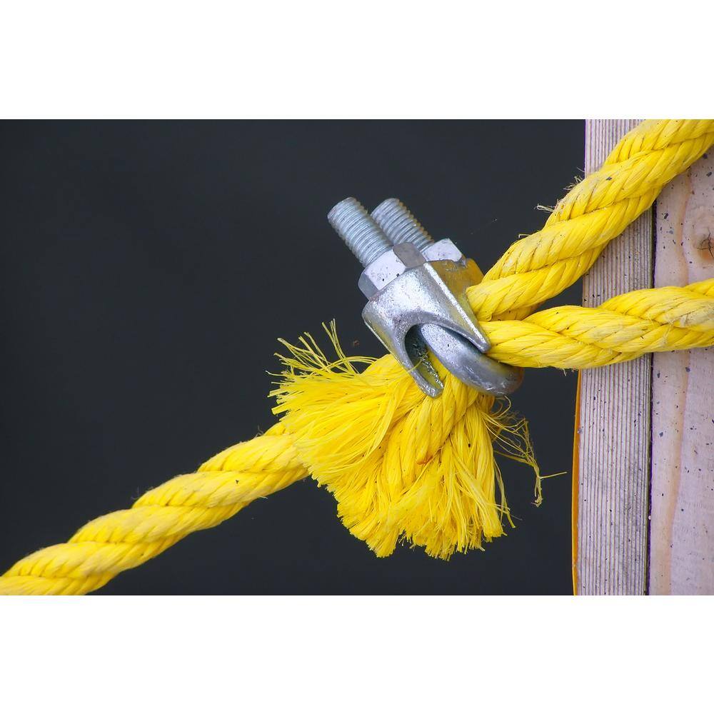KingCord 309811 1 2 in. x 300 ft. Polypropylene Twisted Rope 3-Strand, Brown Unmanila5