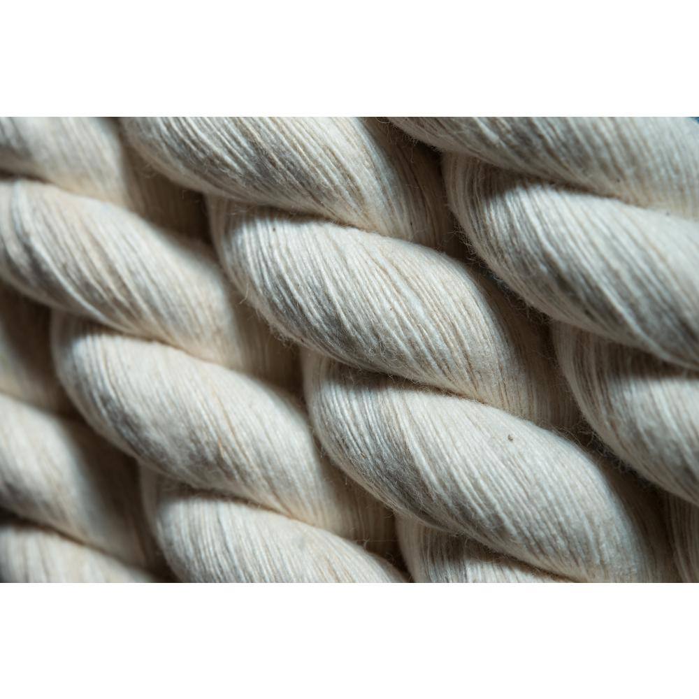 KingCord 644381TV 1 2 in. x 200 ft. Cotton Twisted Rope 3-Strand, Natural1