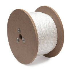 KingCord 644471TV 1/8 in. x 1000 ft. Nylon Smooth Braid Rope, White