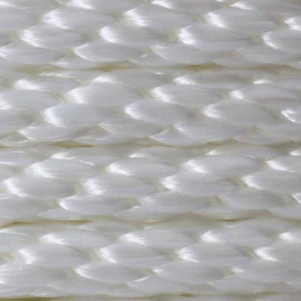 KingCord 644471TV 1 8 in. x 1000 ft. Nylon Smooth Braid Rope, White2