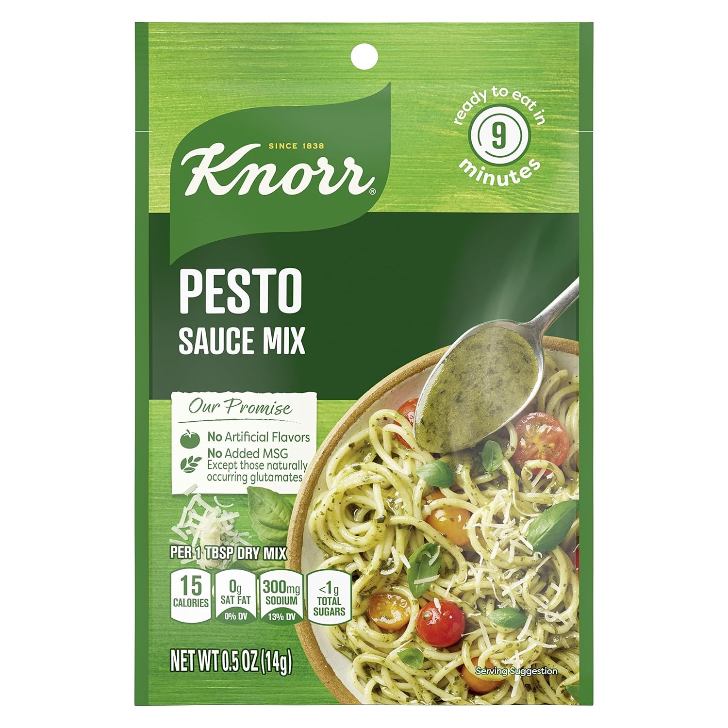 Knorr Sauce Mix Pasta Sauce For Simple Meals and Sides Pesto No Artificial Flavors, No Added MSG 0.5 oz, Pack of 24 Knorr Sauce Mix Pasta Sauce For Simple Meals and Sides Pesto No Artificial Flavors, No Added MSG 0.5 oz, Pack of 24