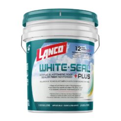 Lanco RC886-2 White-Seal Plus 5 Gal. Acrylic Elastomeric White Reflective Roof and RV Sealer