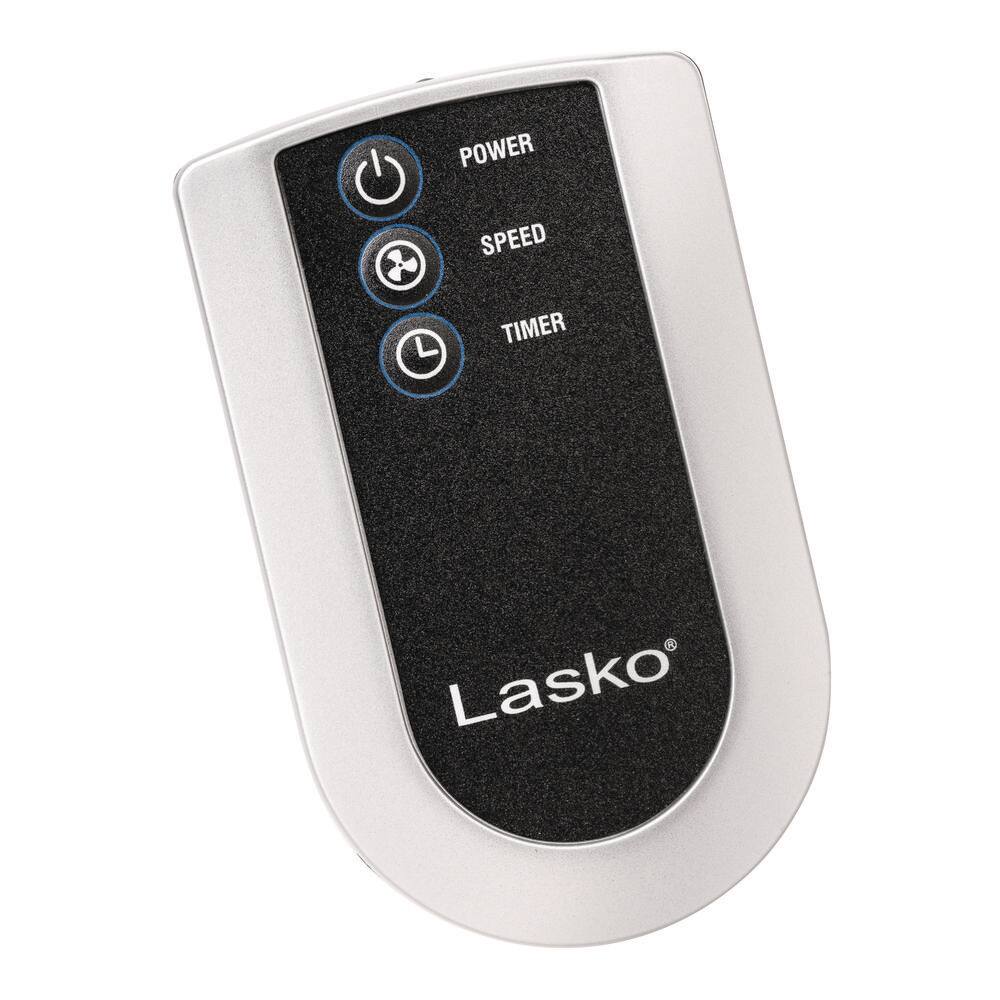 Lasko S20625 20 in. 4 Speed Oscillating Pedestal Fan for Home in Black with 90° Oscillation, Adjustable Height, Timer and Remote0