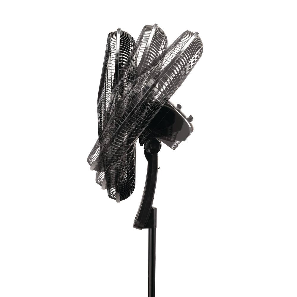 Lasko S20625 20 in. 4 Speed Oscillating Pedestal Fan for Home in Black with 90° Oscillation, Adjustable Height, Timer and Remote7