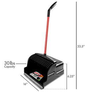 Libman 1711 16 in. High Power Large Scoop Upright Dustpan with Steel Handle (2-Pack)12
