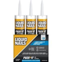Liquid Nails LN-2000 CP Fuze It 9 oz. Gray All Surface Construction Adhesive (12-Pack)