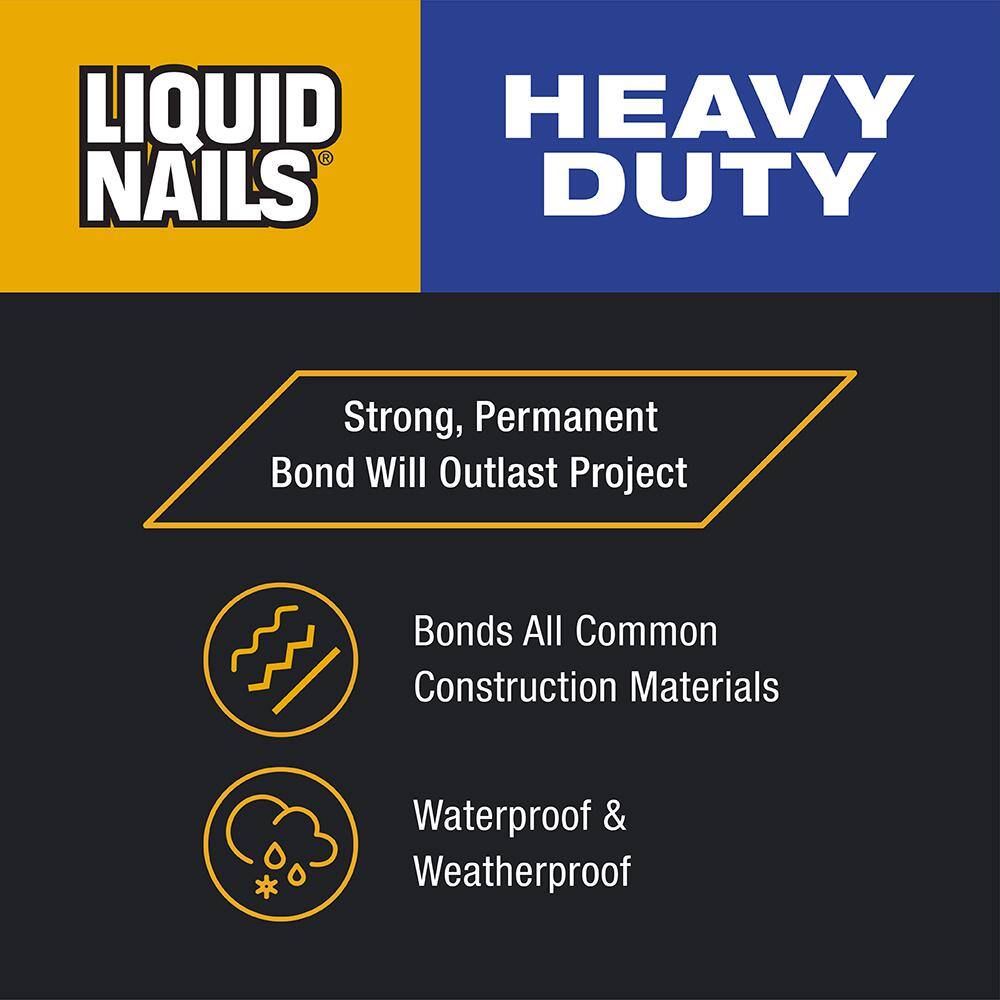 Liquid Nails LNP-901 CP Heavy Duty 28 oz. Tan Solvent Based Construction Adhesive (12-Pack)0