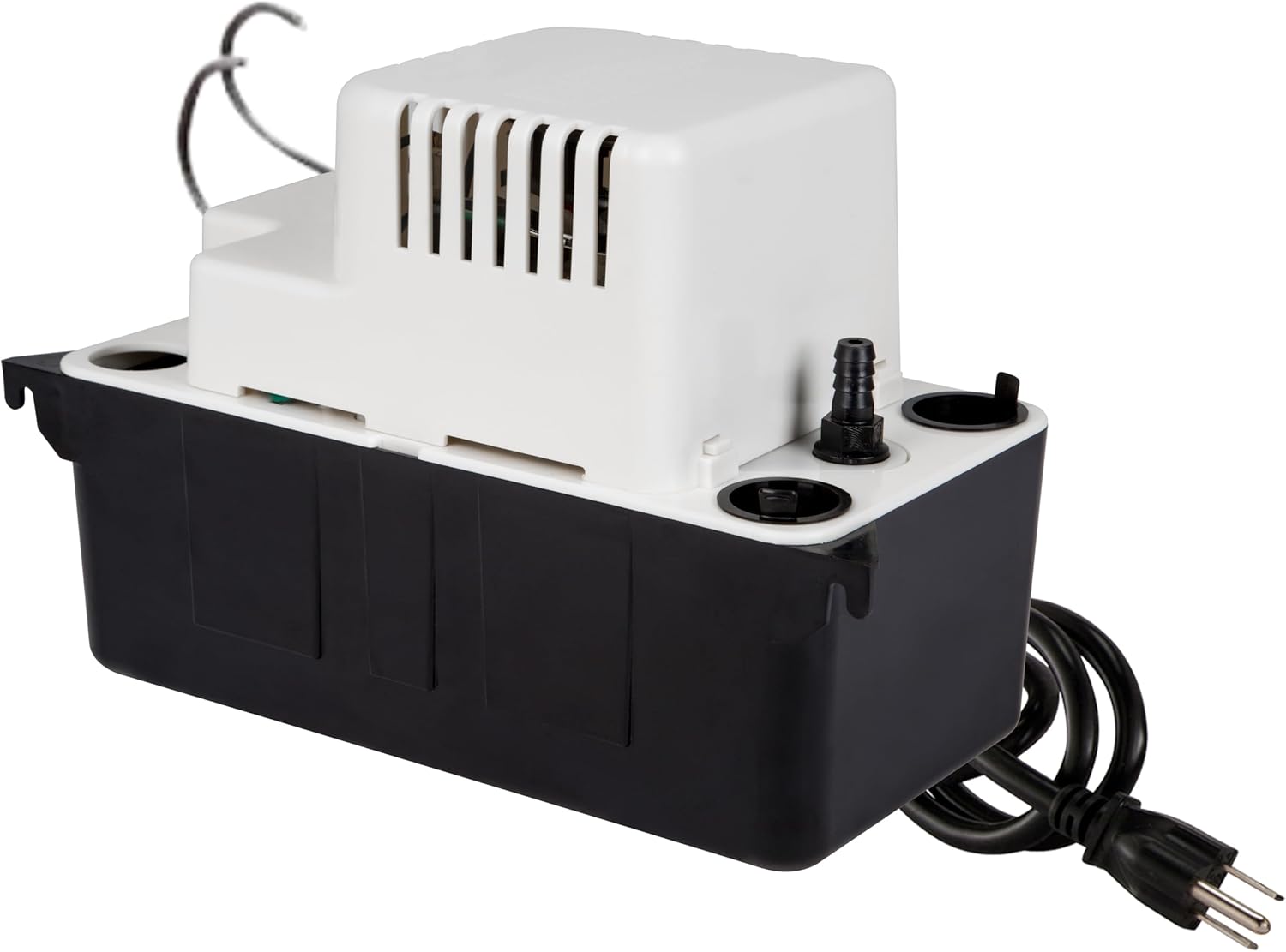 Little Giant VCMA-15ULS 115 Volt, 65 GPH, 1 50 HP Automatic Condensate Removal Pump for HVAC Refrigeration Systems Dehumidifiers with Overflow Detection Switch and 6-Foot Cord, White Black, 554405 Little Giant VCMA-15ULS 115 Volt, 65 GPH, 1/50 HP Automatic Condensate Removal Pump for HVAC/Refrigeration Systems/Dehumidifiers with Overflow Detection Switch and 6-Foot Cord, White/Black, 554405