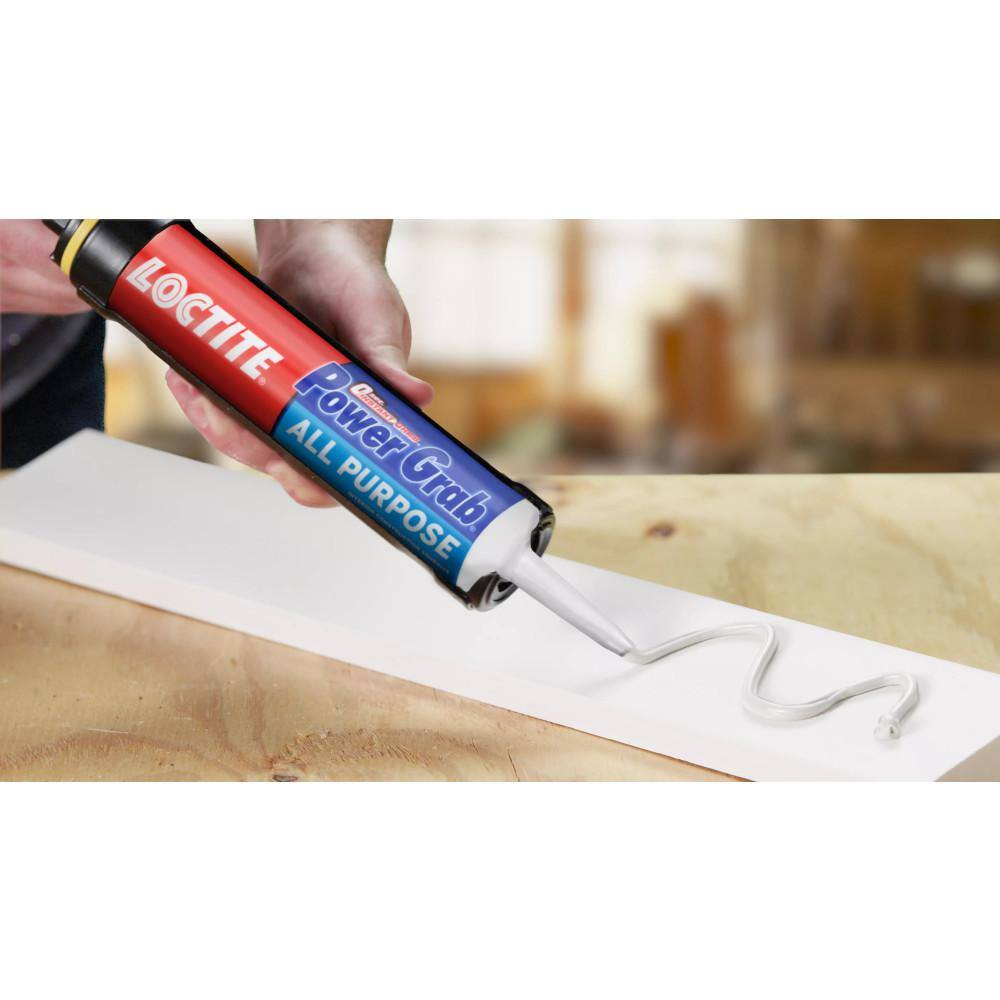 Loctite 2022554 Power Grab All Purpose Instant Grab 9 oz. Latex Construction Adhesive White Cartridge (12 pack)6