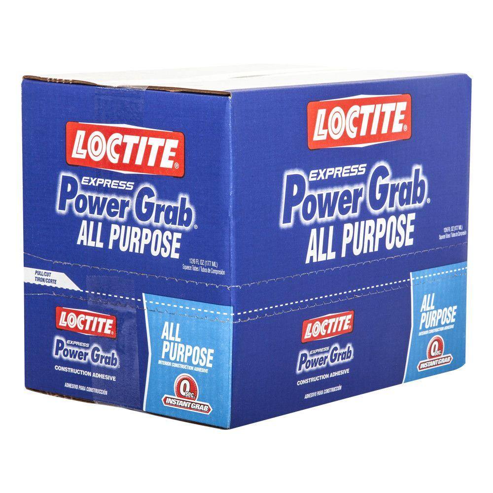 Loctite 2029846 Power Grab All Purpose Instant Grab 6 oz. Latex Construction Adhesive White Tube (12-Pack)2