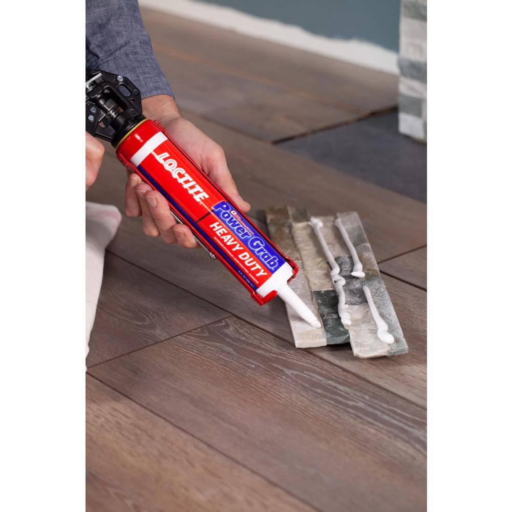 Loctite 2032666 Power Grab Heavy-Duty Instant Grab 9 oz. Latex Construction Adhesive White Cartridge (12-Pack)6