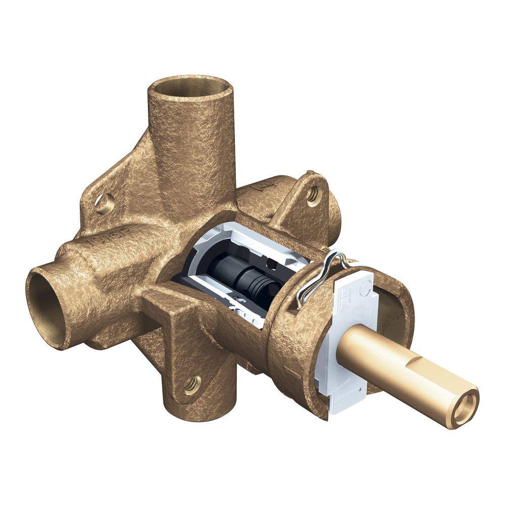 MOEN 2520 Brass Rough-In Posi-Temp Pressure-Balancing Cycling Tub and Shower Valve - 1 2 in. CC Connection2