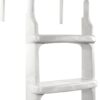 Main Access Easy Incline White Pool Deck Ladder for 48 to 54 Inch Above Ground Pools