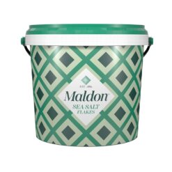 Maldon Salt, Sea Salt Flakes, 3.1 lb, Bulk Tub, Kosher, Natural, Handcrafted, Gourmet, Pyramid Crystals