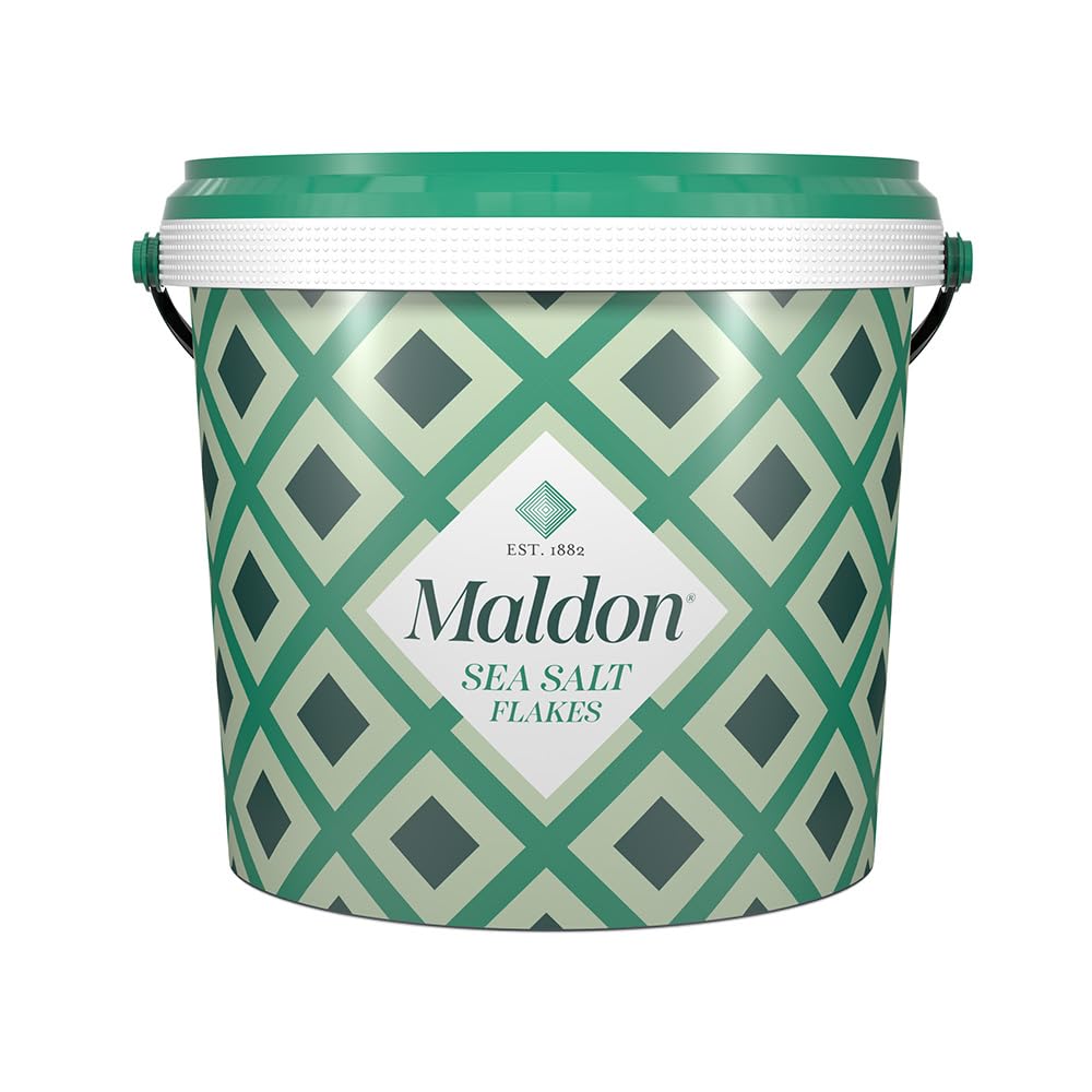 Maldon Salt, Sea Salt Flakes, 3.1 lb, Bulk Tub, Kosher, Natural, Handcrafted, Gourmet, Pyramid Crystals Maldon Salt, Sea Salt Flakes, 3.1 lb, Bulk Tub, Kosher, Natural, Handcrafted, Gourmet, Pyramid Crystals
