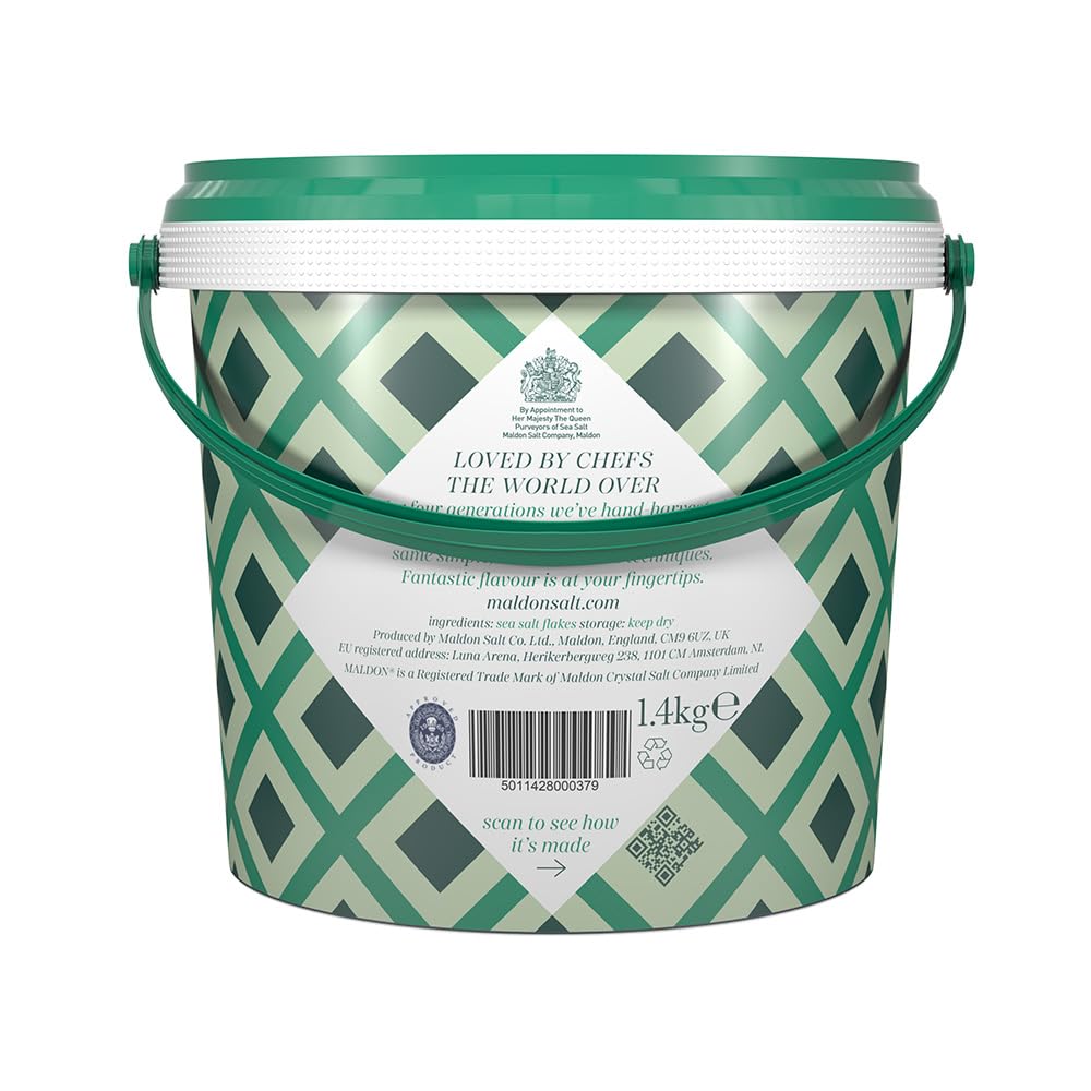 Maldon Salt, Sea Salt Flakes, 3.1 lb, Bulk Tub, Kosher, Natural, Handcrafted, Gourmet, Pyramid Crystals11
