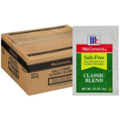 McCormick Salt Free Classic Blend Packets, 300 count - One Box of 300 Salt-Free Seasoning Blend Individual Packets, Perfect for Reduced Sodium Diets, Best on Roasted Vegetables, Potatoes and More