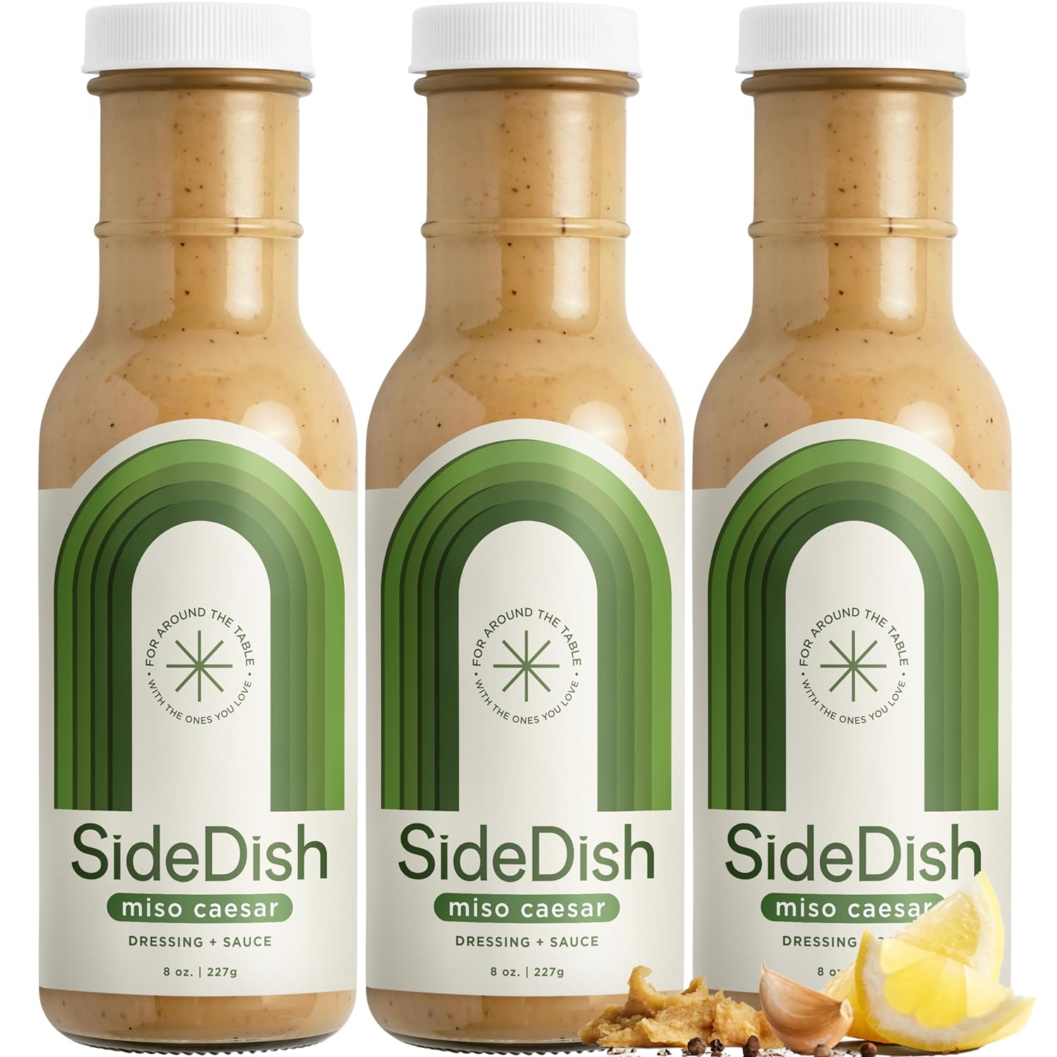 Miso Caesar Dressing (Pack of 3) – Seed Oil Free Salad Dressing Made w Avocado Oil – Refined Sugar Free, Dairy & Gluten Free Dip & Marinade – Paleo Honey Mustard Dressing for Dips, Sauces - SideDish Miso Caesar Dressing (Pack of 3) – Seed Oil Free Salad Dressing Made w/Avocado Oil – Refined Sugar Free, Dairy & Gluten Free Dip & Marinade – Paleo Honey Mustard Dressing for Dips, Sauces - SideDish