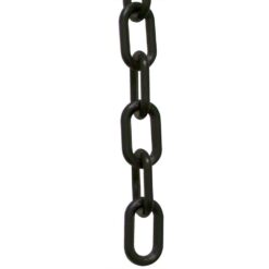 Mr. Chain 10003-100 1 in. (#4, 25 mm) x 100 ft. Plastic Chain in Black