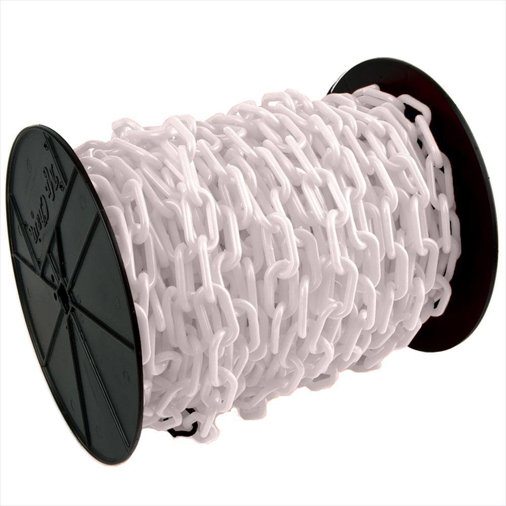 Mr. Chain 30101 1.5 in. (#6, 38 mm) x 200 ft. Reel White Plastic Chain Mr. Chain 30101 1.5 in. (#6, 38 mm) x 200 ft. Reel White Plastic Chain