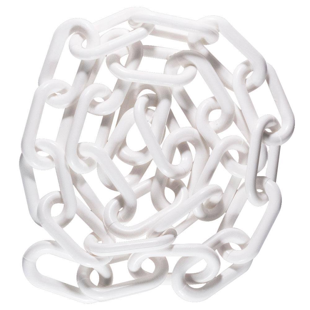 Mr. Chain 50001-P 2 in. (#8, 51 mm) x 160 ft. Pail White Plastic Chain1