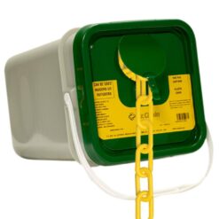Mr. Chain 50002-P 2 in. (#8, 51 mm) x 160 ft. Pail Yellow Plastic Chain