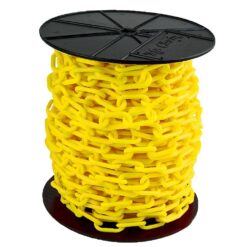 Mr. Chain 50102 2 in. (#8, 51 mm) x 125 ft. Reel Yellow Plastic Chain