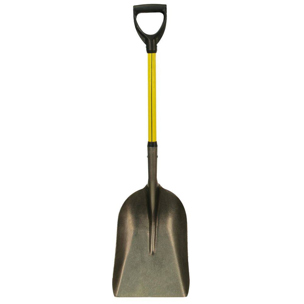 Nupla 27 in. Classic Fiberglass Eastern Scoop Shovel with Heavy-Duty Steel Blade and D-Grip Handle11